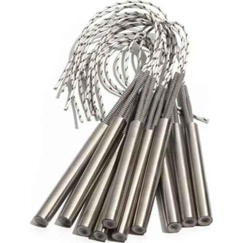 2PCS 13mm 120~135mm 316SUS Cylindrical Heating Tube Single Head Dual Heater Electric Mould 630W/650W/670W/690W/700W