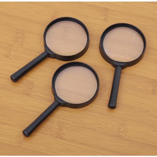 Mini Pocket Magnifying Glass Hand Held 60mm Magnifier 3X Magnifying Loupe Reading Glass Lens For Reading Books Newspaper