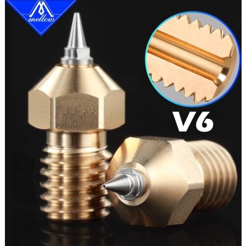 Mellow 1Pcs Best Sharp BS-V6 Nozzles For 3D Printers E3D Hotend Nozzle Voron Blv Mgn Cube Belt Printer Titan Aero 3D Printing