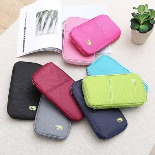 Multifunctional Digital Product Storage Bag Ticket Clip Card Bag Portable Travel Storage Bag Passport Bag Headphone Bag