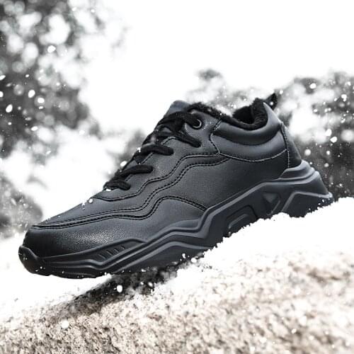 Winter Sneakers 2021 New Waterproof Men Leather Sports Big Size 48 Mens Shoes All-Match Casual Trend Fashion Outdoor Shoes Male