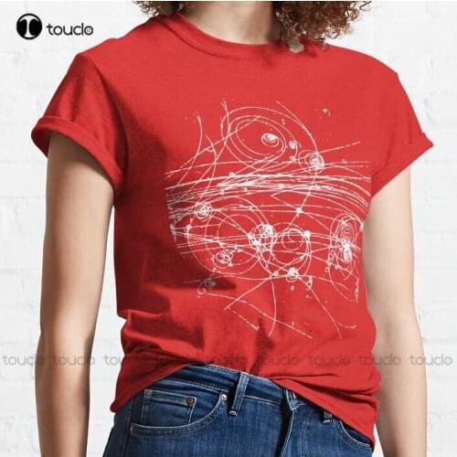 New Particle Tracks (Dark) Classic T-Shirt Shirts For Teens Girls Cotton Tee Shirt S-3Xl