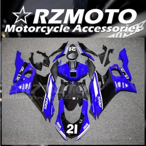 New ABS Motorcycle Whole Fairings Kit Fit For YZF-R6 2017 2018 2019 R6 17 18 19 Bodywork set Custom blue silver
