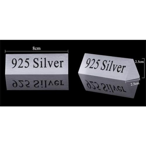 Clear Acrylic 925 Silver Signage Desk Sign Counter Display Tag Card Jewelry Store Accessories Necessity Lable Sale Letter Block