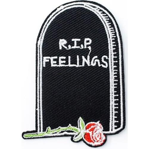 Monument Size:4.7x7.1cm Cloth Iron On Patch Badge Embroidered Badges Abstract Kids Patches For Clothes Stickers 0056