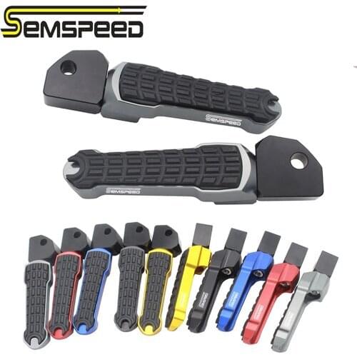 SEMSPEED with Logo Foot Pegs Left Right Hold Foot Platform Yamaha Accessories Footrest R3 R25 MT25 MT03 2014-2018 2019 2020