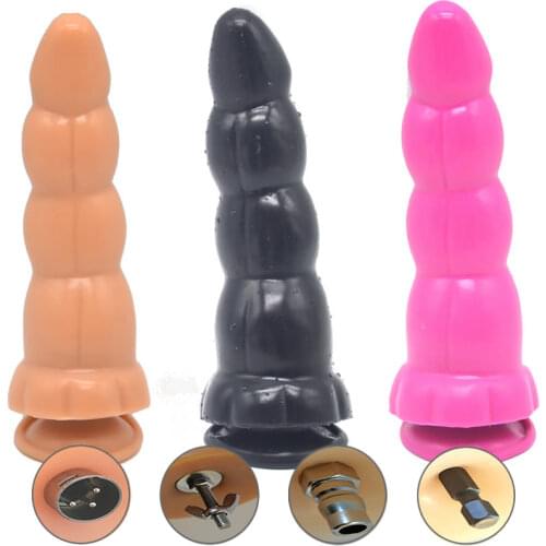 Universal Connector Thick Sex Machine Attachment Silicone Dildo Accessories Suction Cup Anal Plug Bead Love Machine For Women