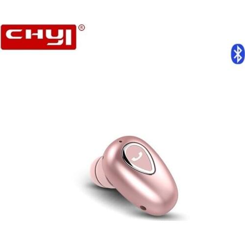 Waterproof Bluetooth Wireless Earphone Handsfree Single Mini Sport Headset 3D Bluetooth Stereo Earphones For PC Huawei Iphone X