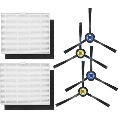 Spare Parts Compatible with for Ilife V8S X750 X785 V80 Robot Vacuum Cleaner Spare Parts, Hepa Filters, Side Brush