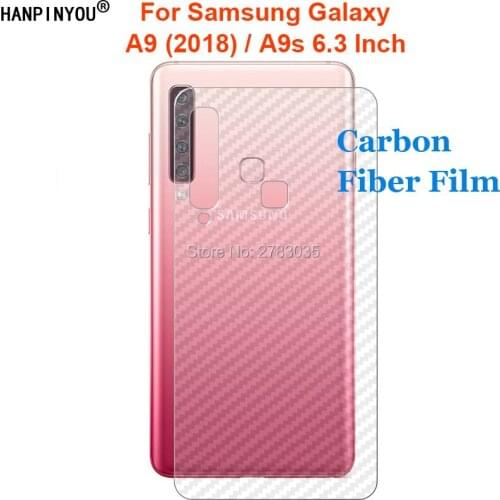 For Samsung Galaxy A9 (2018) A9200 6.3" 3D Anti-fingerprint Clear Carbon Fiber Back Film Screen Protector (Not Tempered Glass)