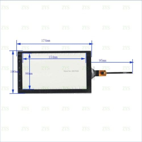 ZhiYuSun compatible PG71760B01-FPC 7inch Capacitive screen For GPS CAR 175mm*100mm Touchsensor glass