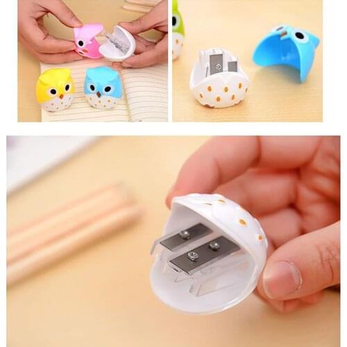 1pc Cute Kawaii Creative Pencil Sharpeners For Kids School Supplies Stationery Gifts for Children Stationery Plastic Sharpener