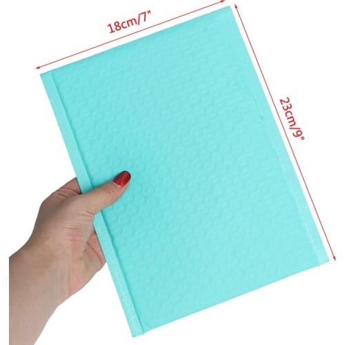 10pcs/180*230mm/6x9in Teal Poly Bubble Mailer Envelopes Mailing Bag Self Sealing