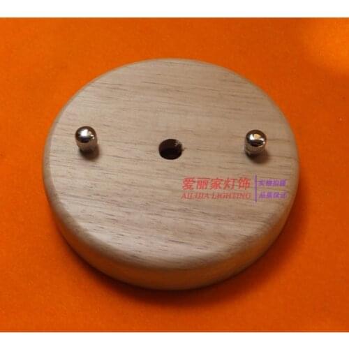 100mm Wooden Pendant Lamp Holder Plate DIY Ceiling Canopy Lighting Accessories Wood Lamp Ceiling Rose And Base