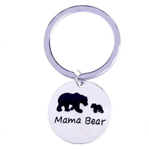 36PC Family Mom Love Keychains Keyrings Mother Children Mama Bear Key Chains Mom Mommy Mothers Day Gifts Key Rings Jewelry Hot