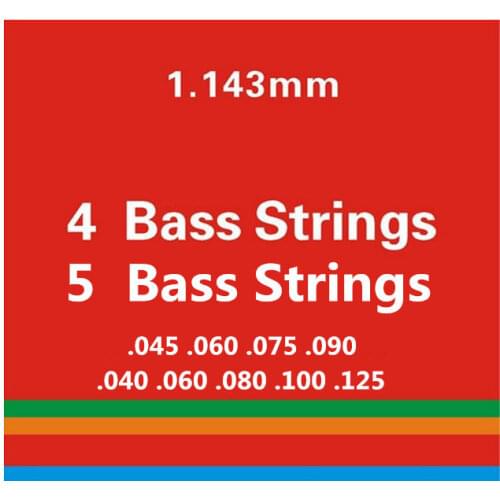5 strings Bass guitar strings .040-.125 Electric Bass Strings guitar parts wholesale musical instruments accessories