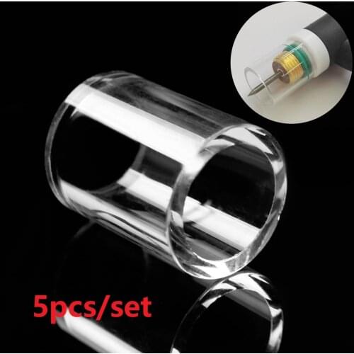 5pc/set New Clear Pyrex Welding Stubby Gas Lens Glass Cup For Tig WP-17/18/26 Torch