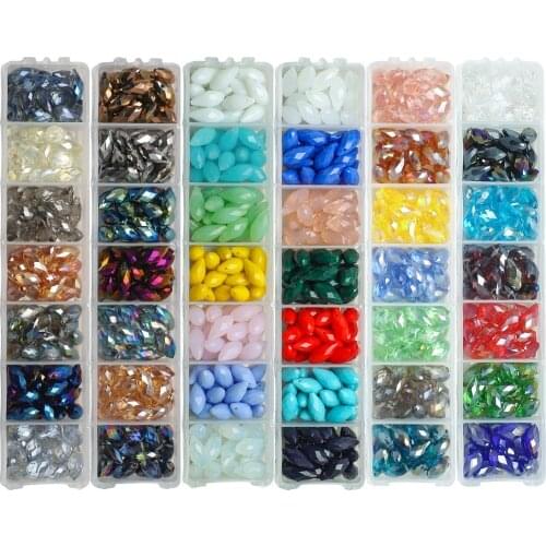 6x12mm Austria Glass Teardrop Beads For Jewelry Making Necklace Diy Accessories Faceted Crystal Briolette Wholesale 140Pcs/Lot