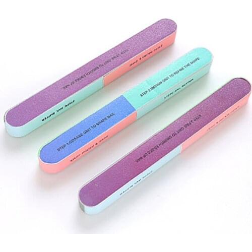 7 Sided Professional Printing UV Gel Polishing Nail Buffer Block Sponge File Manicure Pedicure Sanding Surface Nail Art Tools