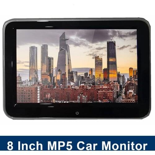 8'' HD Car Headrest Monitor DVD Video Player 7W TFT LCD Digital Screen Touch Button Game Remote Control Car MP5 Player
