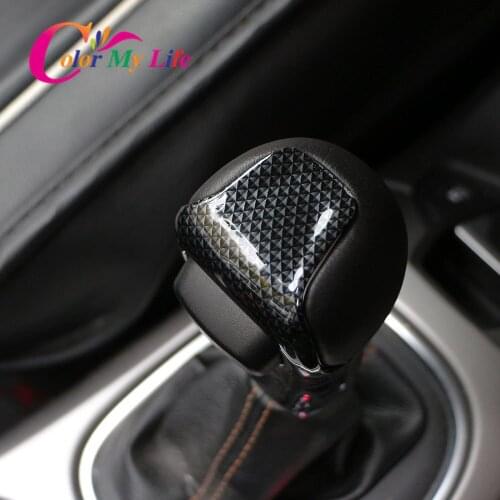 Color My Life ABS Interior AT Car Gear Head Shift Knob Protection Cover Sequins for Jeep Renegade 2014 - 2020 Accessories