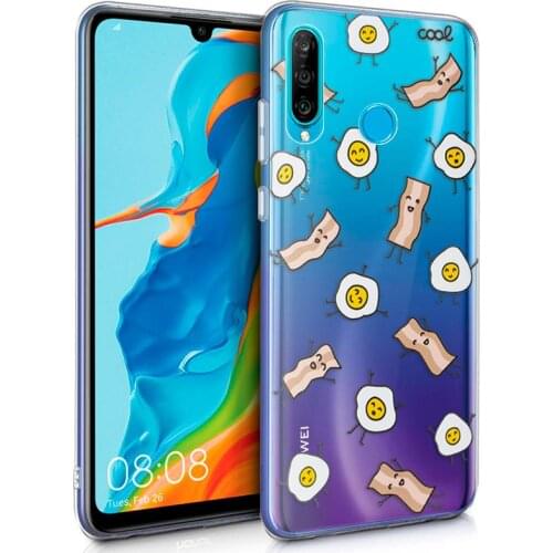 Case Huawei P30 Lite Clear Bacon