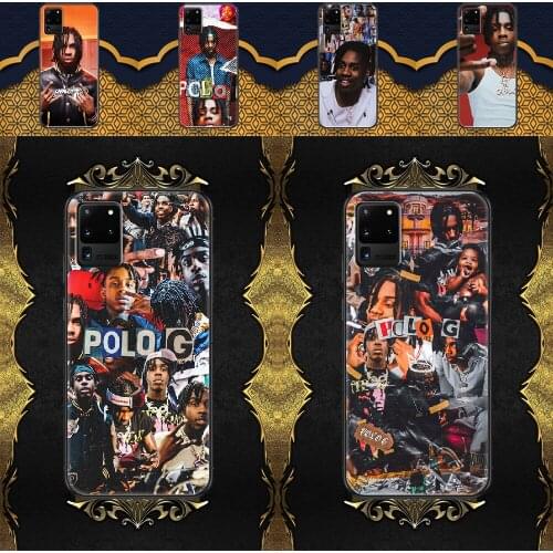 Polo G Rapper Phone case For Samsung Galaxy Note 4 8 9 10 20 S8 S9 S10 S10E S20 Plus UITRA Ultra black tpu cell cover luxury