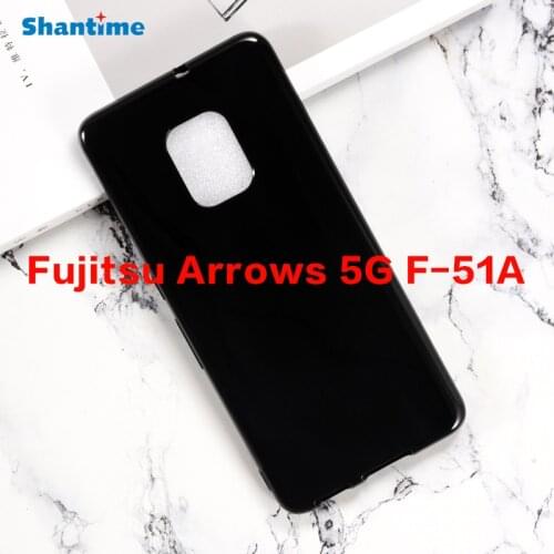 For Fujitsu Arrows 5G F-51A Gel Pudding Silicone Phone Protective Back Shell For Fujitsu Arrows 5G F-51A Soft TPU Case