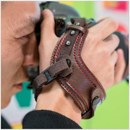 DSLR Hand Belt Holder Camera Fiber Leather Wrist Strap for Fujifilm Canon Nikon Sony Pentax Leica olympus high quality
