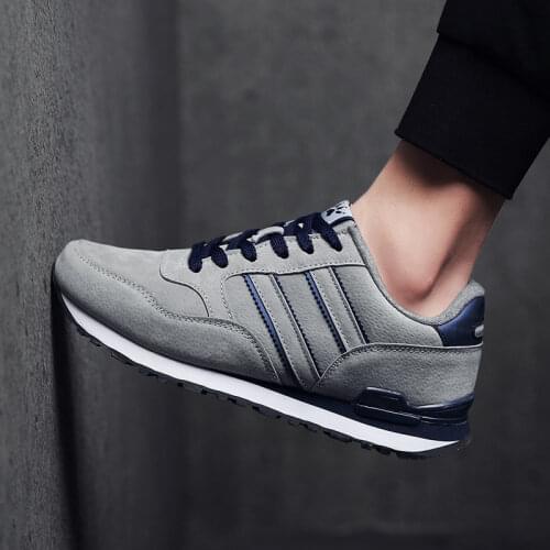 Artificial Leather Men Causal Shoes Male Spring Men Casual Light Shoes Sneakers Lac-up Flats Breathable Outdoors