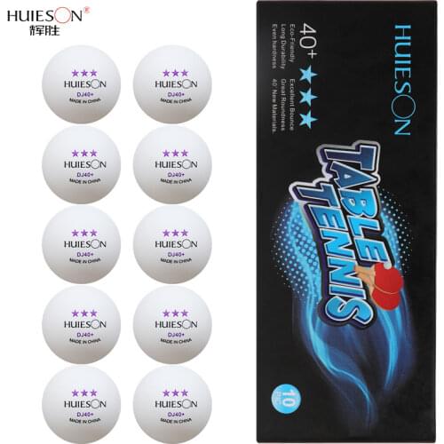 10pcs/pack 3-Star Professional DJ40mm 2.8g Table Tennis Ping pong Ball White Orange Amateur Advanced Training competition Ball