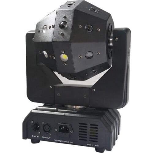 New design laser disco 4*15w RGBW led beam football moving head light/led dj ball