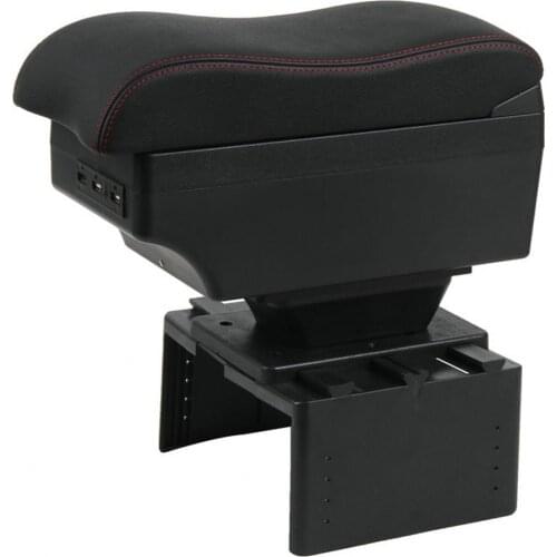 General armrest box PU Leather car-styling central Store content Universal armrest box with cup holder products accessories