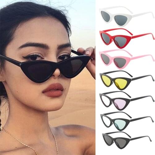 Fashion Triangle Cat Eye Sunglasses for Women Polarized Sun Glasses Vintage Designer Colorful Eyewear Retro Women Men Eyeglasses