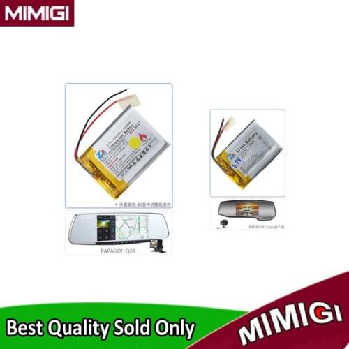 Rechargeable Battery For PAPAGO GS730 Q28 S36 GS525 GS535 Gosafe DATA-Recorder Car Recoder Driving Rearview Mirror