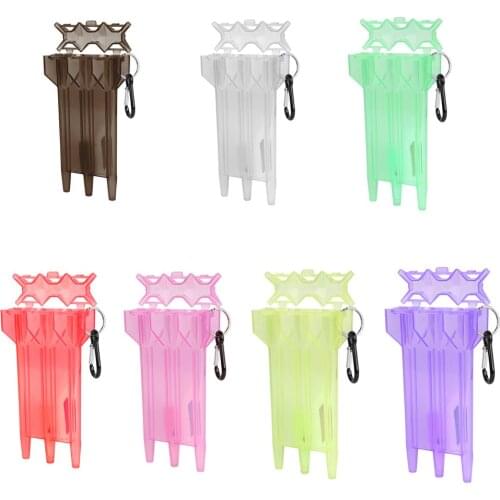 1 PC Plastic Dart Case For Dart Player Transparent Dart Box Soft Tips Darts Accessories 7 Colors Available