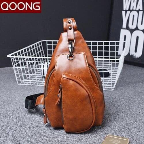 QOONG Men's Leather Bags