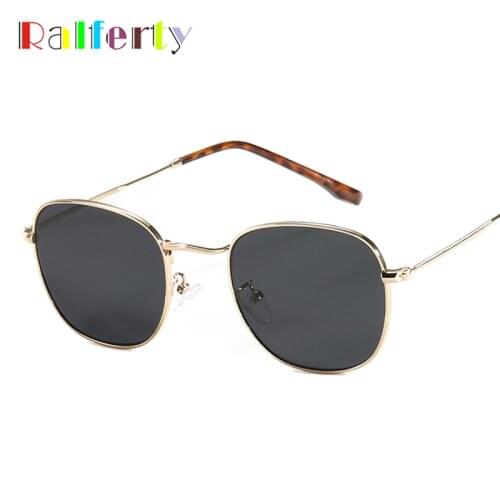 Ralferty 2021 Retro Steampunk Sunglasses Women Men Vintage Metal Frame Sun Shades For Women UV400 oculos de sol feminino W95103