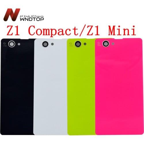 Back Glass Cover For Sony Z1 Mini Back Battery Cover Rear Door Housing Case For Sony Xperia Z1 Compact Battery Cover D5503 M51W