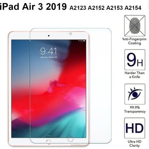 For iPad Air 2019 10.5'' Screen Protector Protective Film Anti-Scratch Tempered Glass For iPad Air 3rd Gen A2123 A2153 A2152