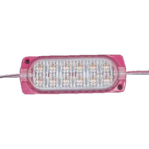 100PCS/Lot Flash Bar Pink Led RGB Module SMD 2835 DC12V 12Leds 5W IP65 For Advertising Box Cars Trucks