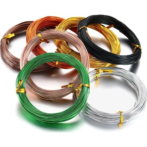 20m Aluminum Wire Aluminum Jewelry Craft Making Beading Floral Colored Aluminum Craft Wire for Jewelry Making DIY Necklaces