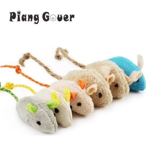 6pcs/lot Mix Pet Toy Catnip Mice Cats Toys Fun Plush Mouse Cat Toy For Kitten