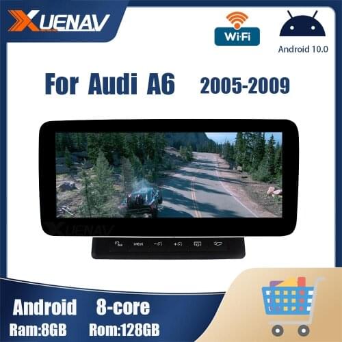 Android Car Radio Multimedia For Audi A6 2005 2006 2007 2008 2009 GPS Navigation Auto Radio Stereo DVD Player Head Unit 2 din