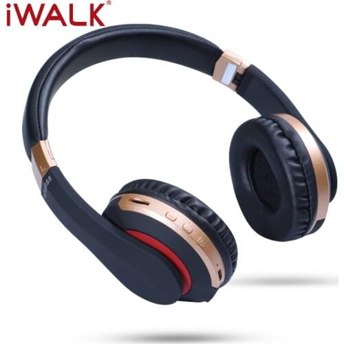 IWALK Wireless Bluetooth 5.0 Headset Foldable Earphones 100 Hours Long Standby Headphones for IPhone Xiaomi Huawei Samsung Ipad