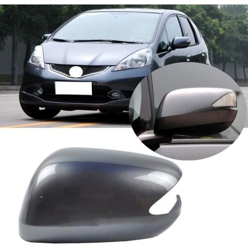 Lofty Richy Rearview Mirror Cover Housing Case For Honda FIT JAZZ 09-14 With Turn Signal Lamp Type Mirror Cap Shell Accessories