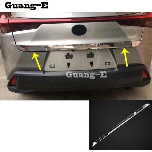 For Lexus UX 200H 250H 260H 2019 2020 2021 Car Cover Stainless Steel Rear Tail Door Bottom Tailgate Trunk Lid Tail Gate Trim
