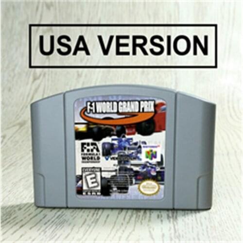 F-1 World Grand Prix For 64 Bit Game Cartridge USA Version NTSC Format