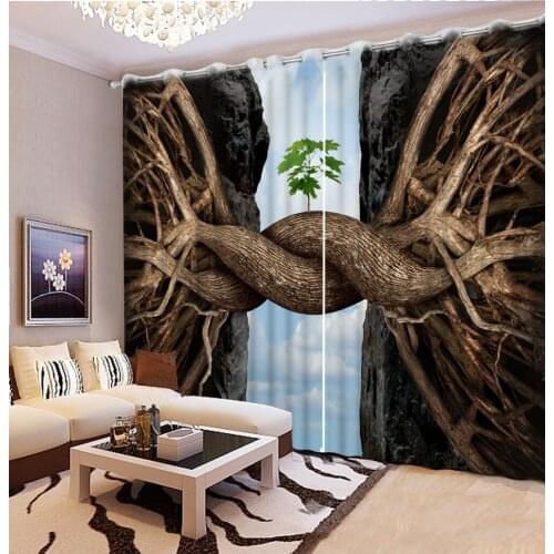 Classic curtains Window Blackout Luxury 3D Curtains set For Bed room Living room Office Hotel Home Wall Decorative