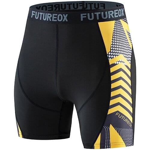 Summer Gym Fitness Compression Quick-drying Breathable Mens Shorts Fitness Training Tights Running Jogging Shorts